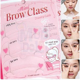 (SET 3) Khuôn Vẽ Chân Mày Kiểu Dáng Hàn Quốc (1 Khuôn 3 kiểu dáng)