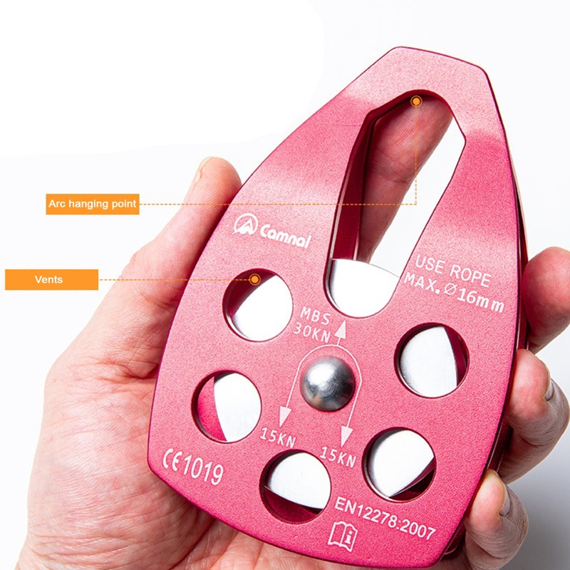 Ròng Rọc Nhôm 30KN Chuyên Dụng Cho Leo Núi / Cứu Hộ Di Động