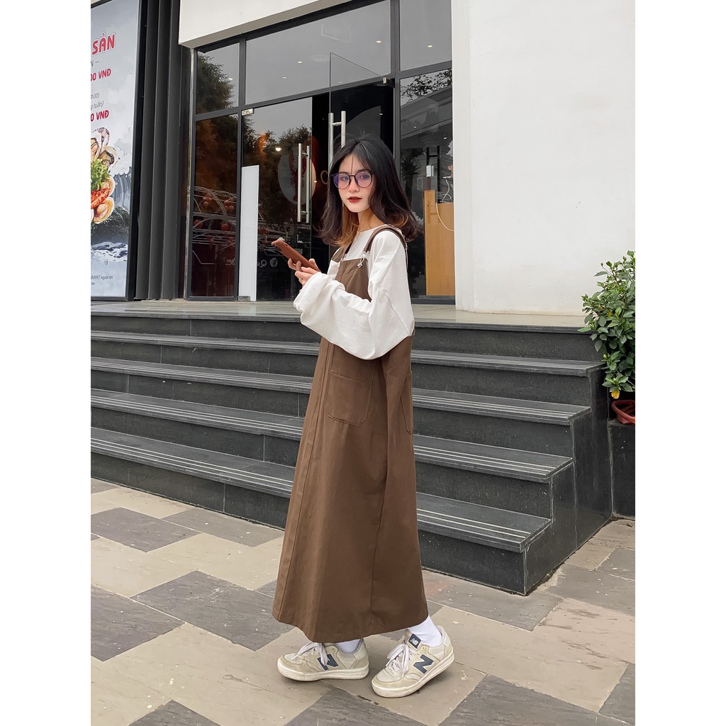 YẾM VÁY DÀI KAKI NÂU
