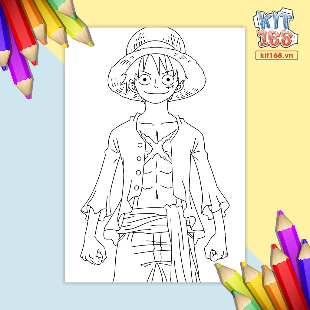 Tranh tô màu Anime One Piece TTM-0002