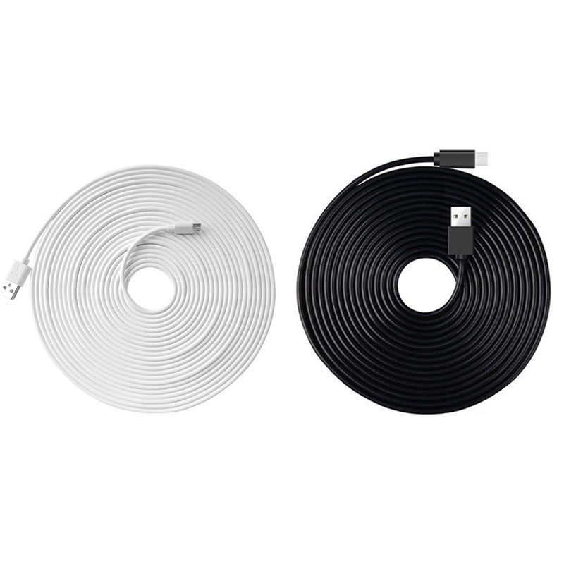 Dây Cáp Sạc Micro USB Dài 1M / 2M / 3M / 5M / 6M / 7M / 8M / 10M Chuyên Dụng Cho Camera / Điện Thoại / Cctv / Webcam