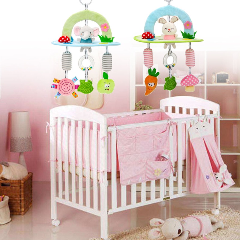 Đồ chơi lục lạc mềm treo nôi em bé