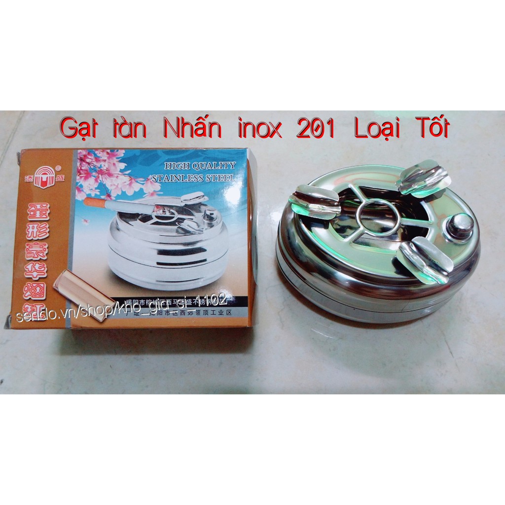 gạt tàn thuốc Nhấn inox