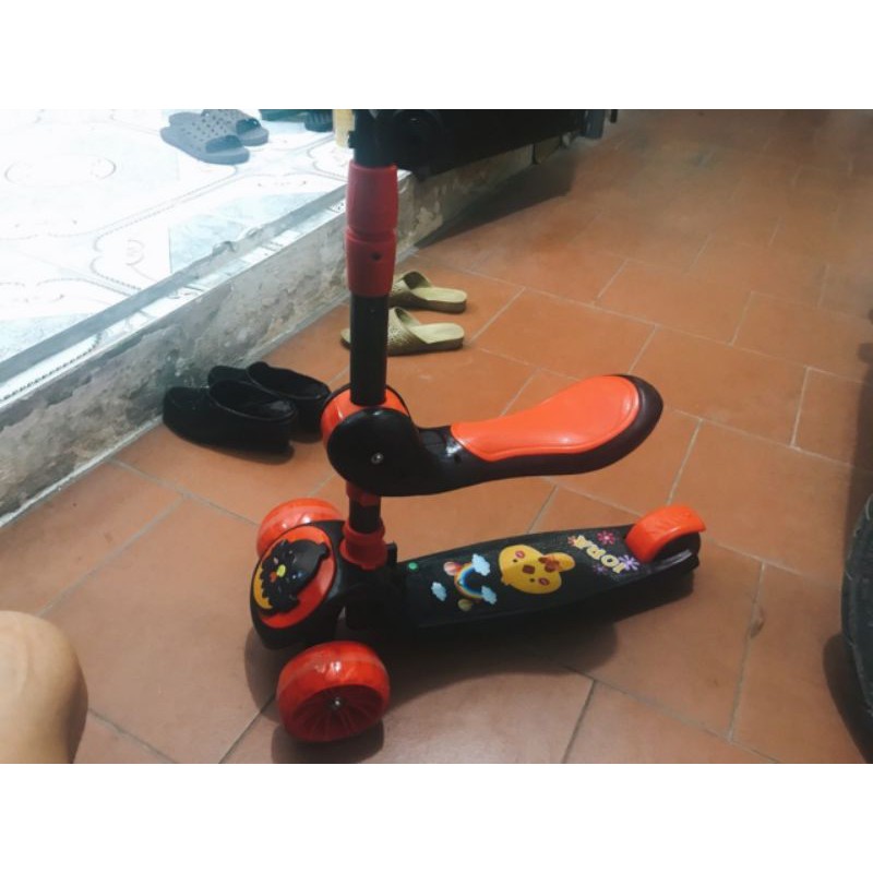 Xe Trượt Scooter 3in1 cho bé trai, bé gái có ghế ngồi, 3 bánh xe