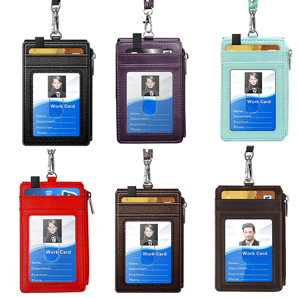 Bao đựng thẻ Id chống trộm chống nước đa năng có dây đeo cổ tiện lợi