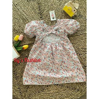 Váy hoa bé gái cotton A01