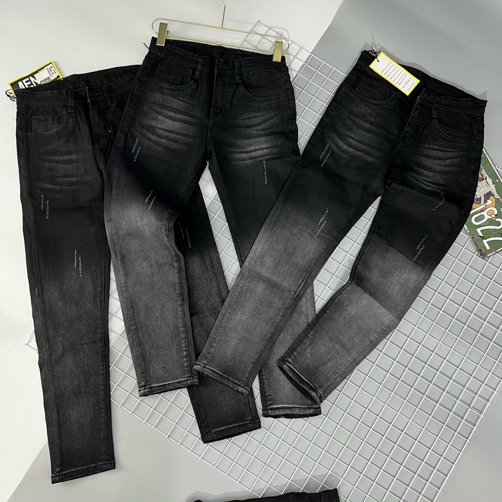 Quần jeans nam phối màu loang chất lượng cao cấp chuẩn thời trang hàng shop rách sướt cá tính dễ phối đồ cho mọi độ tuổi