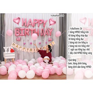 Set bóng trang trí sinh nhật cho bé 1 tuổi - Vyballons 26
