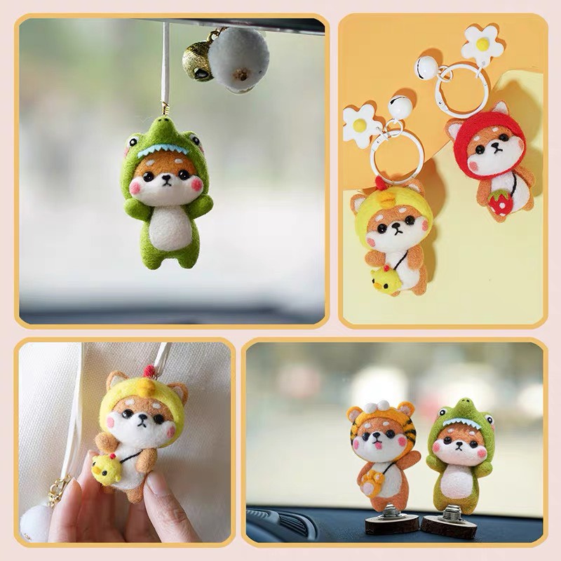 Len Chọc Handmade, Bộ Kit Len Chọc Tân Binh Shiba Inu