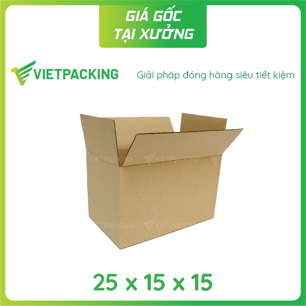 25x15x15 - 50 hộp carton đóng hàng V139