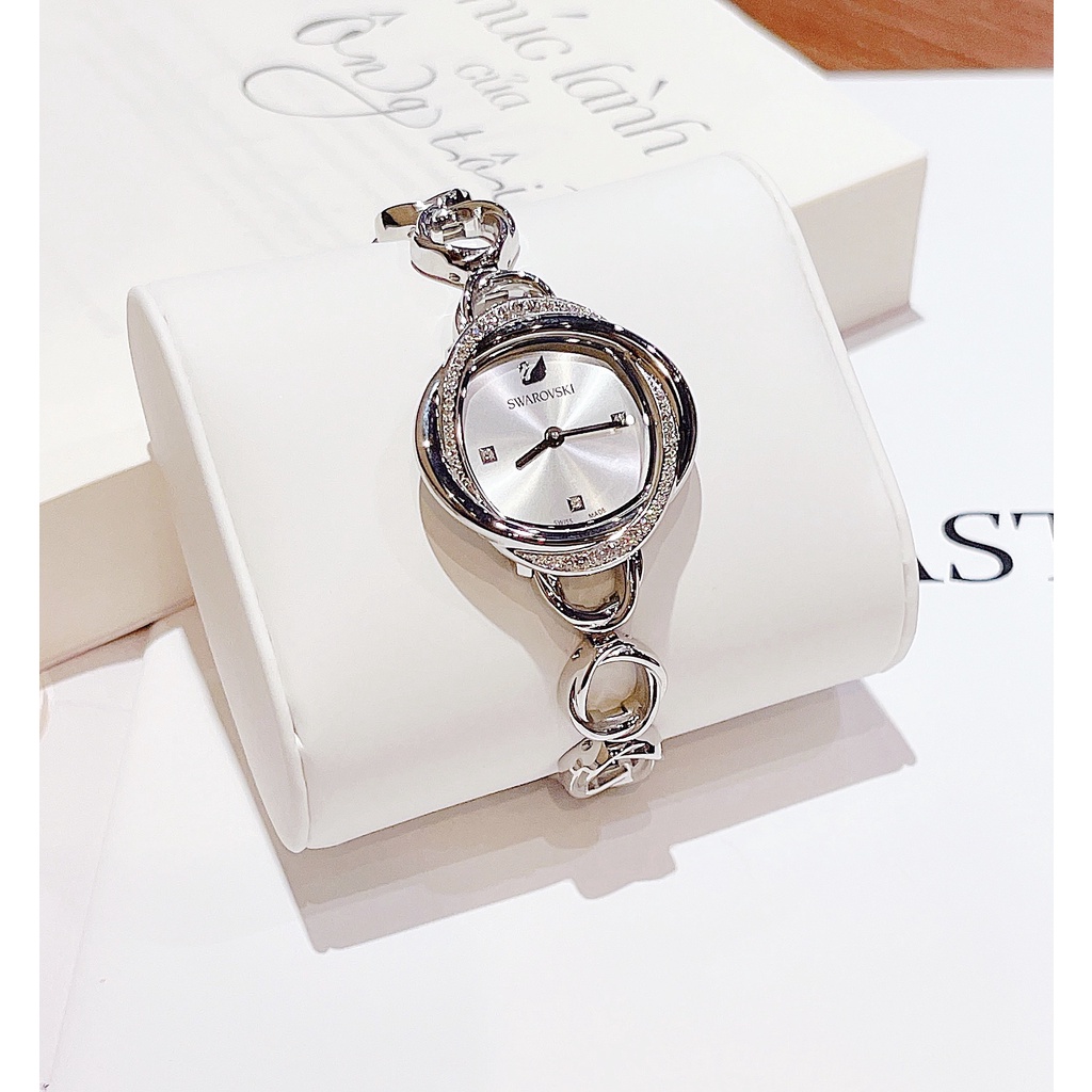 Đồng hồ nữ dây thép Swarovski Flower Crystal 5547622