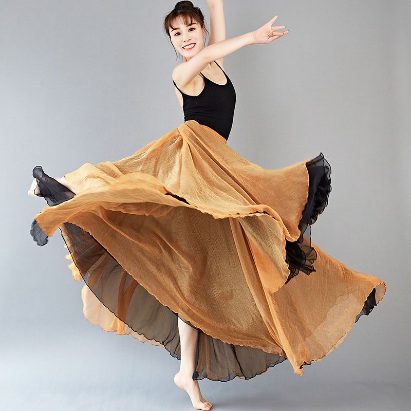 [M &amp; E] Chân Váy Khiêu Vũ Latin Dáng Dài Cột Dây Kiểu Dân Tộc Cổ Điển Phong Cách Mới 2021