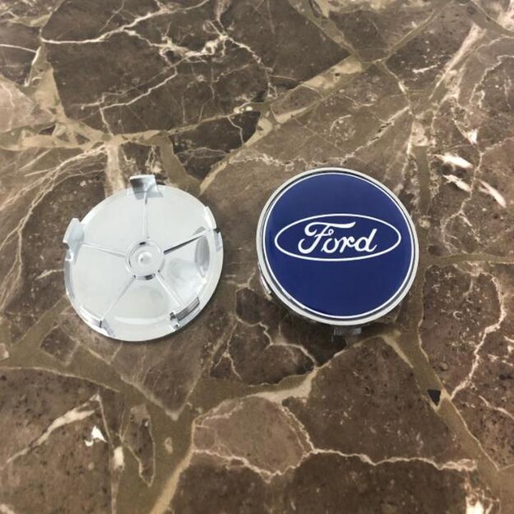 Logo chụp mâm, ốp la zăng bánh xe ô tô Ford đường kính 68mm, chất liệu nhựa ABS cao cấp