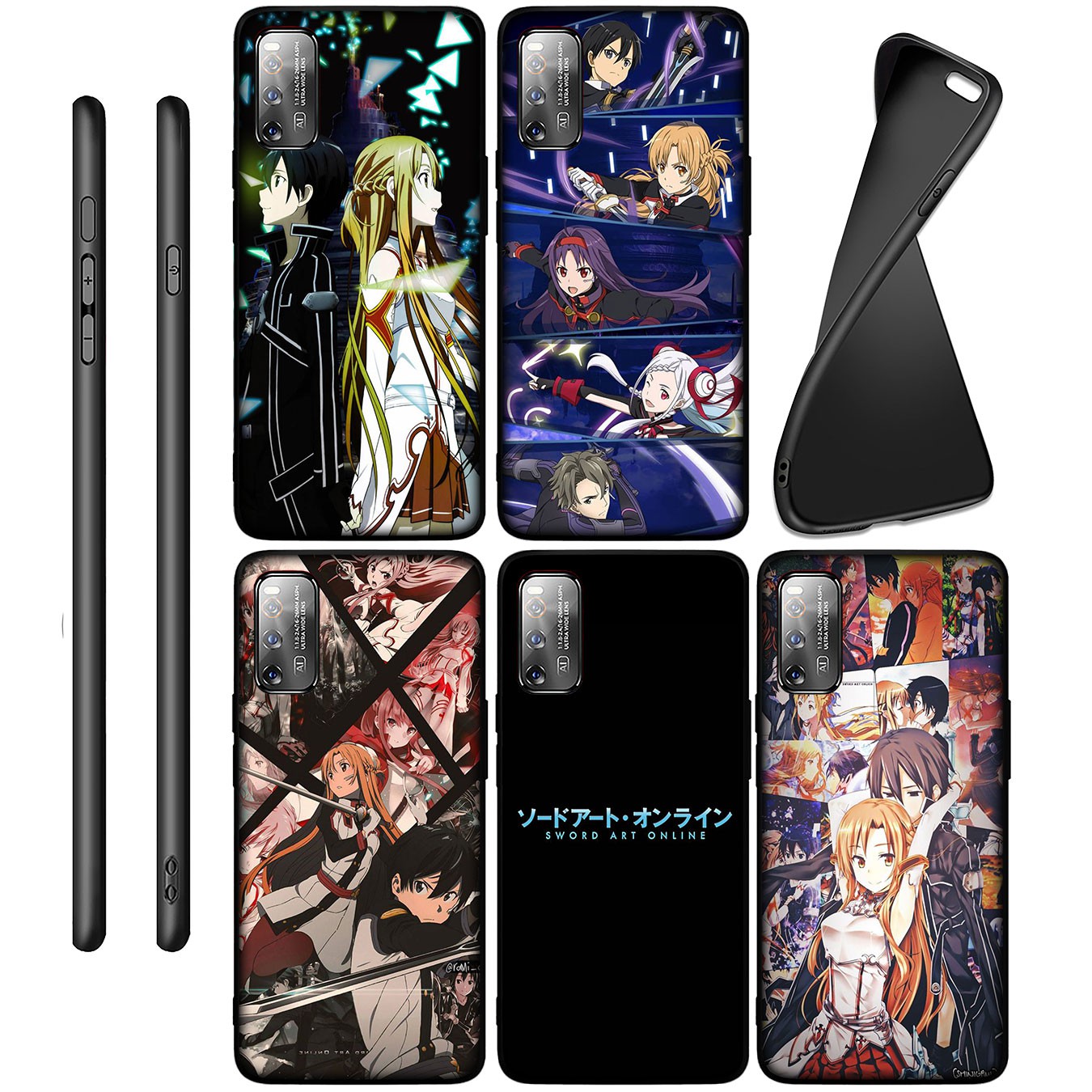 Ốp Lưng Silicone Họa Tiết Sword Art Online Thời Trang Cho Oppo A12 A92 A83 A77 A72 A52 A37 A39 A57 A59 Neo 9 A12E F3 F1S R9S A1K A1