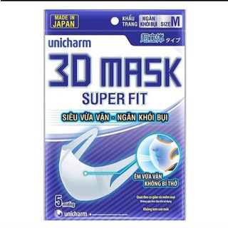 Khẩu trang unicharm 3d mask combo