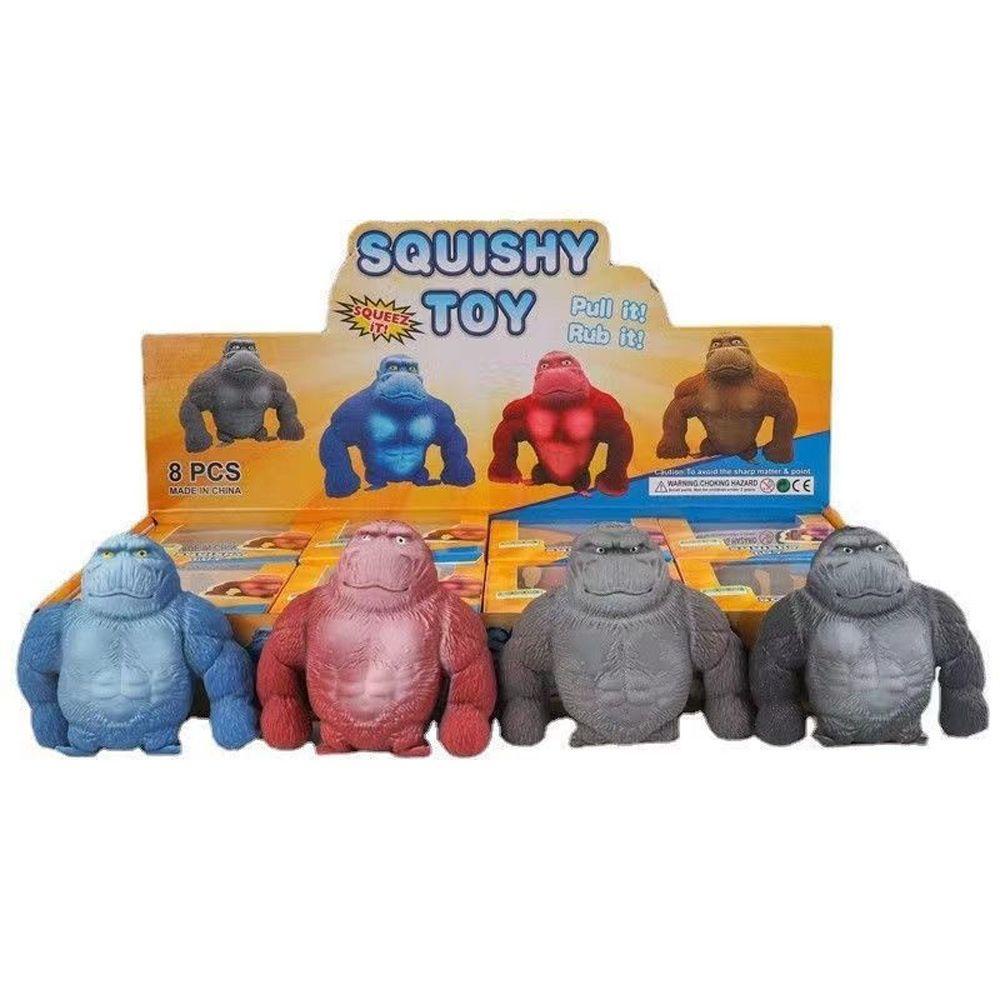 DANILO Monkey Antistress Toy Adult and Children Soft Orangutan Influencer Elastic TPR Sensory Toy Monkey Doll
