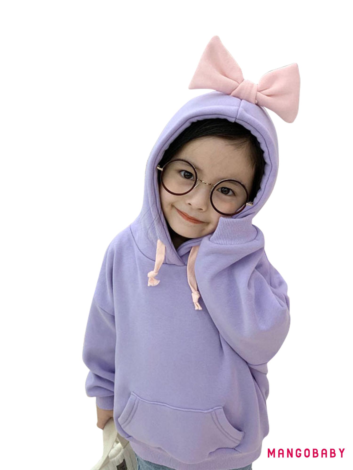 Áo Hoodie Tay Dài Màu Sắc Thời Trang Cho Bé