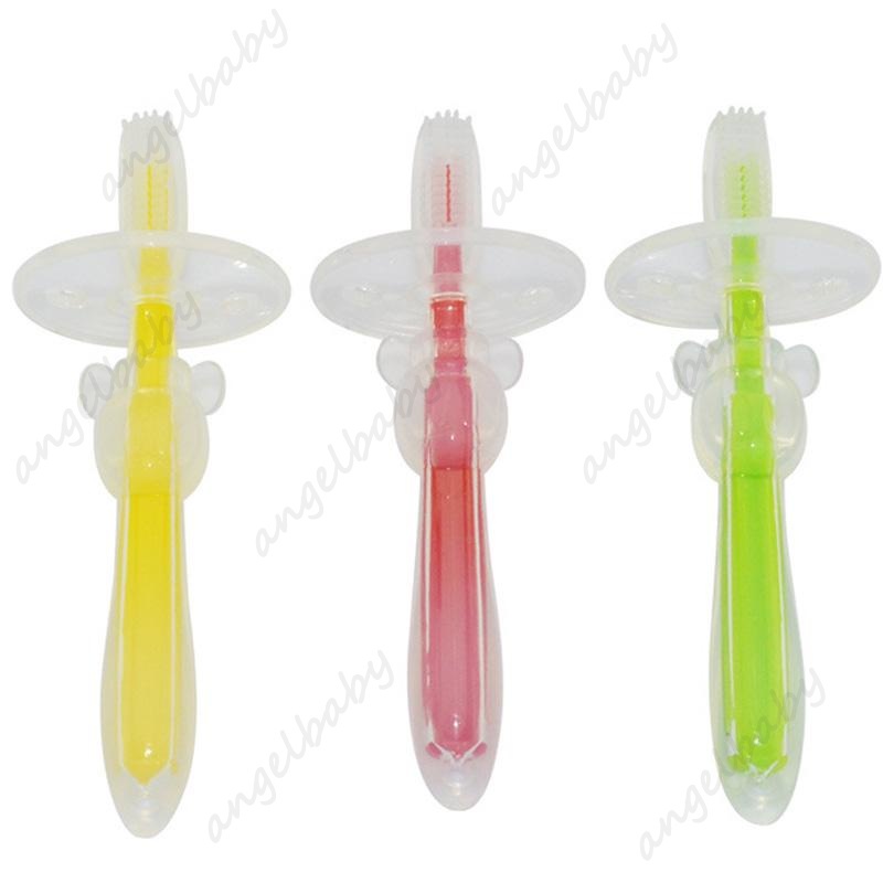 Bàn chải đánh răng silicon mềm cho trẻ em