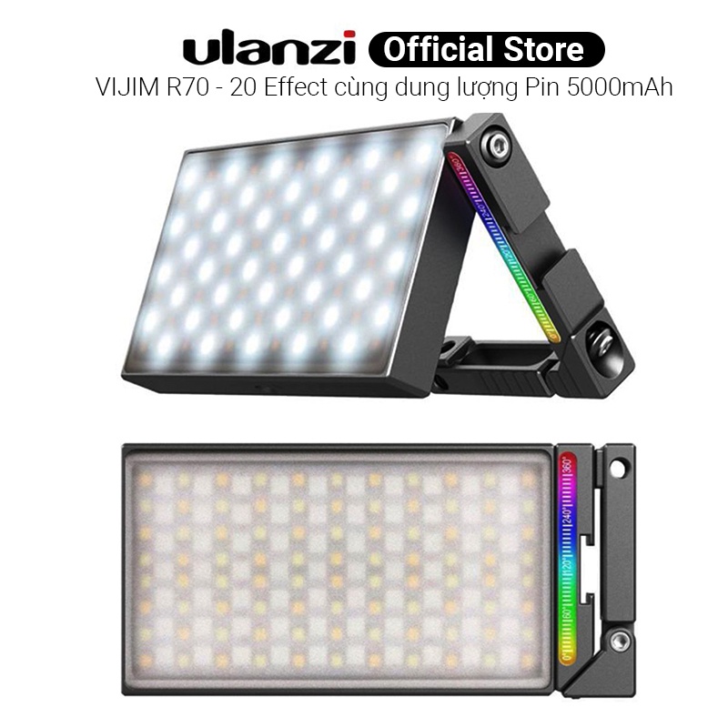 Đèn led Studio VIJIM R70 RGB Light - Đèn chỉnh màu và độ K viền kim loại 20 Effect mẫu mới nhất 2021