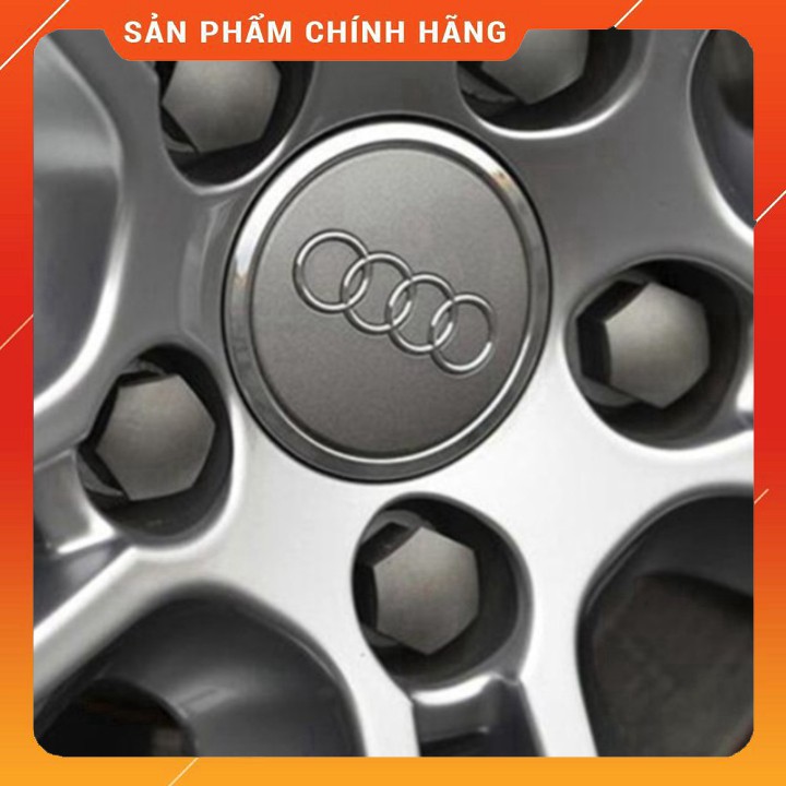 Logo chụp mâm bánh xe ô tô Audi Q7 AUD77 đường kính 77cm SM