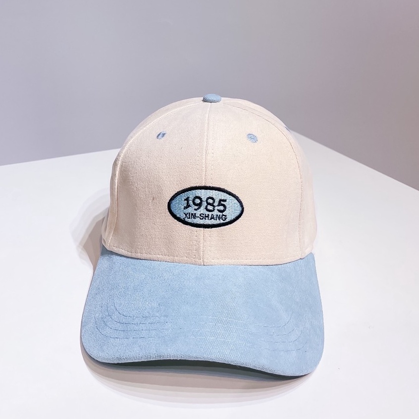 Mũ Lưỡi Trai Nón Kết Nhung Cao Cấp Thêu Chữ 1985 438 Phong Cách Ulzzang Form Unisex Nam Nữ - Hazo