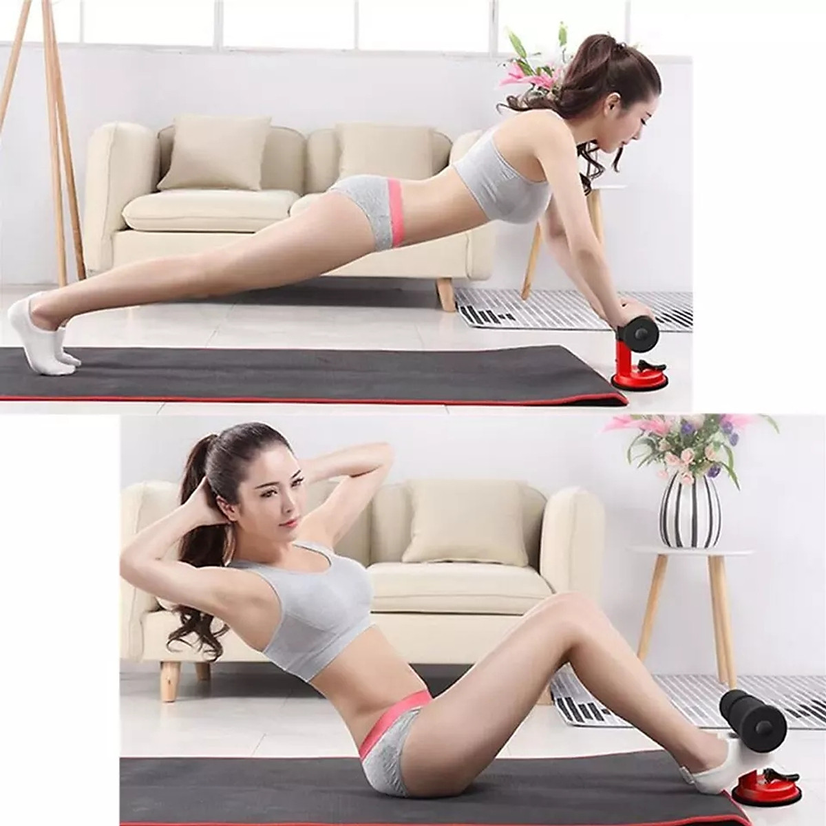 Mua Ngay Dụng Cụ Hỗ Trợ Tập Gym Giảm Mỡ Bụng Săn Chắc Vòng Eo Thon + tặng kèm dây nhảy (Màu Ngẫu Nhiên) Siêu Hot