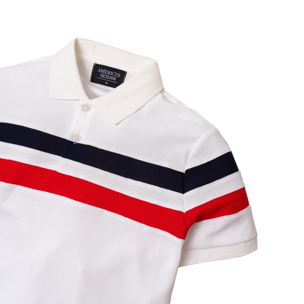 A/G Áo Polo Nam Cổ Bẻ Phối Ngang Ngực Phom Slimfit, Chất Liệu Cotton Thoáng Mát Không Nhăn | BigBuy360 - bigbuy360.vn