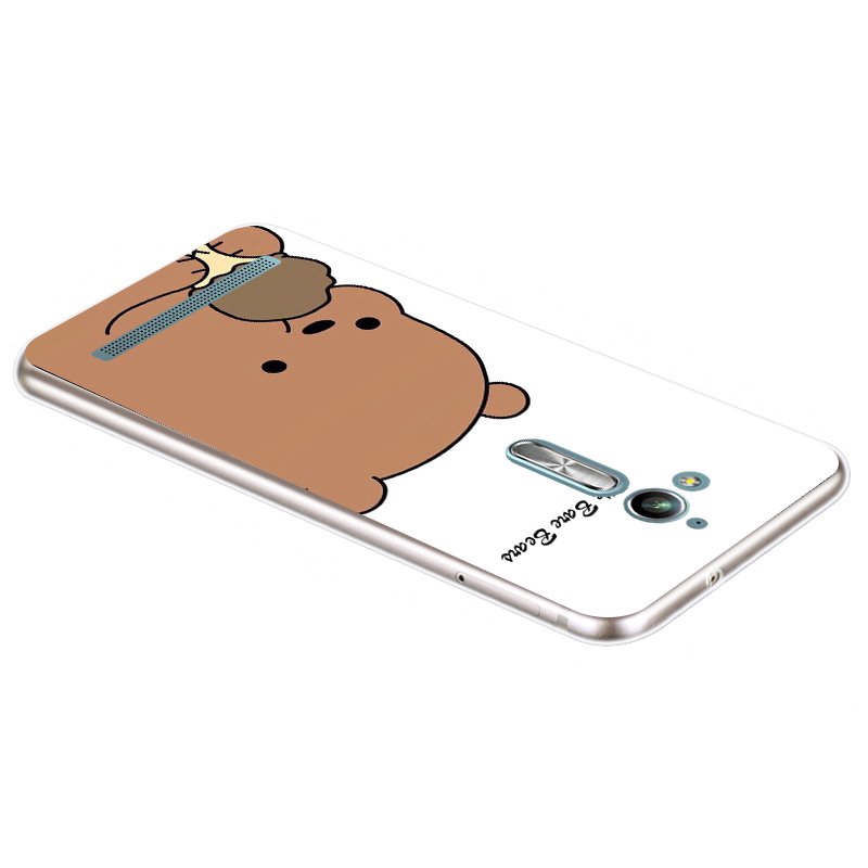 Ốp điện thoại silicon dẻo họa tiết hoạt hình chú gấu kiểu 3 đáng yêu cho ASUS ZENFONE GO LIVE 5 LITE 2018 L1 L2