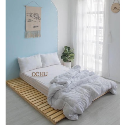 Giường ngủ Pallet gỗ thông  lắp ráp gấp xếp gọn  Nội thất thông minh phong cách Hàn Quốc
