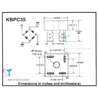 DIODE CẦU 35A - KBPC3510
