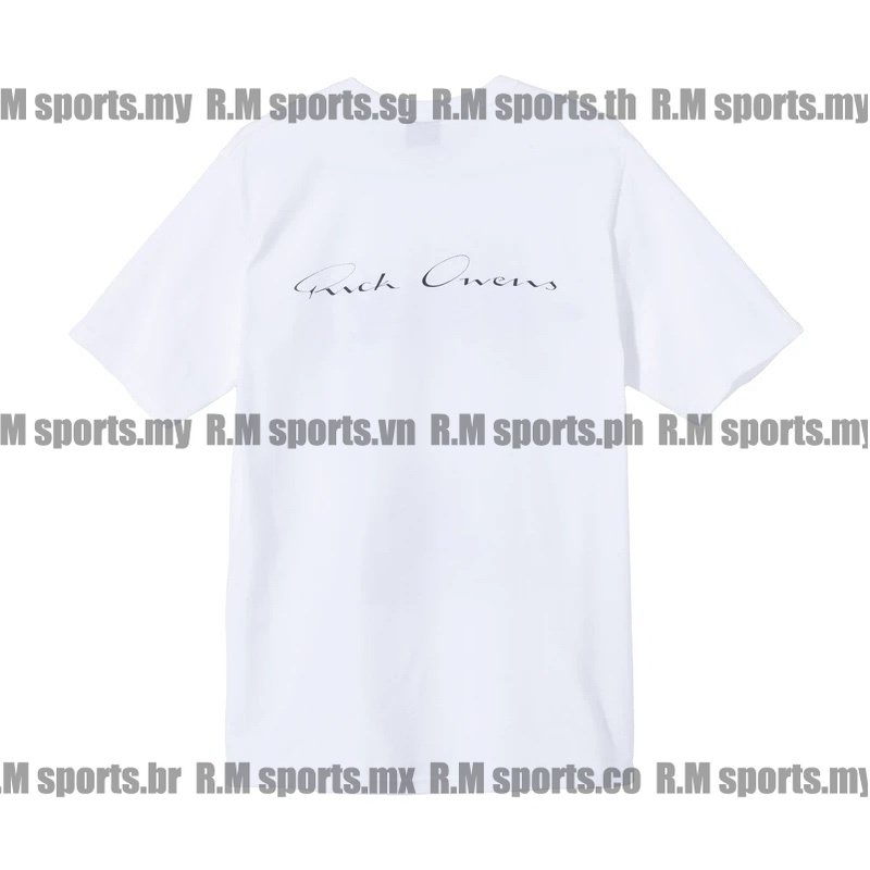 Stussy Áo Thun Tay Ngắn In Chữ x rick Owen world tour Cá Tính
