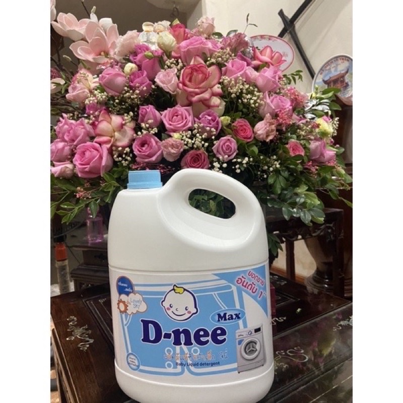 Nước giặt Dnee Max cao cấp Thái Lan, Bột giặt can 3800ml - Đánh bay mọi vết bẩn ,