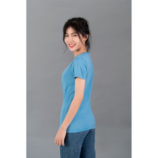 Áo thun trơn nữ cổ tròn UNIU biển đậm