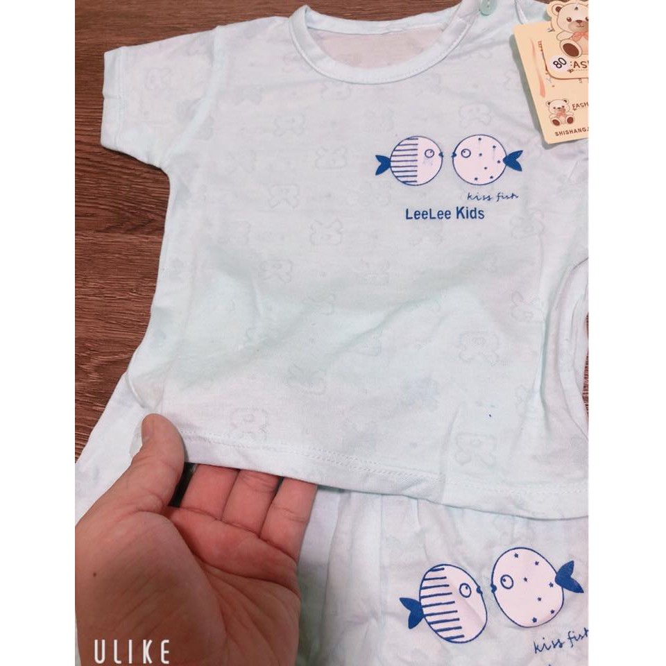 BỘ COTTON CỰC MÁT, THÔNG HƠI CHO BÉ (8-15 KG)