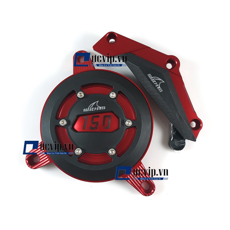 Chụp Lốc Máy Exciter 150 K6 NHôm CNC Shark Power Đẳng Cấp