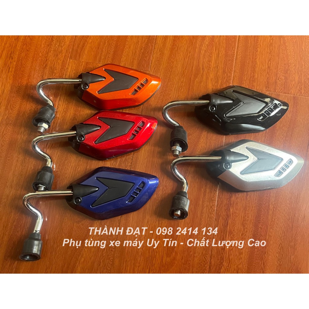 Gương , Kính chiếu hậu xe máy năm cạnh chân uống nhiều màu sắc thời trang