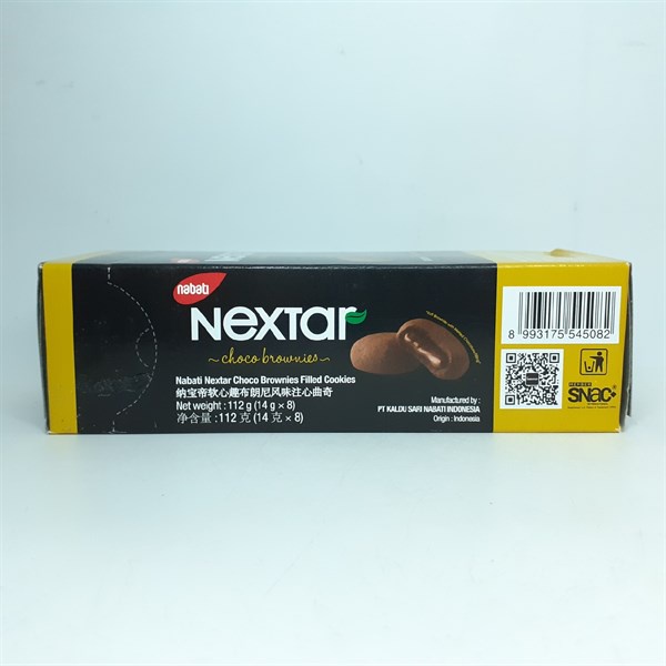 Bánh quy socola Nabati Nextar Choco Brownies 112g