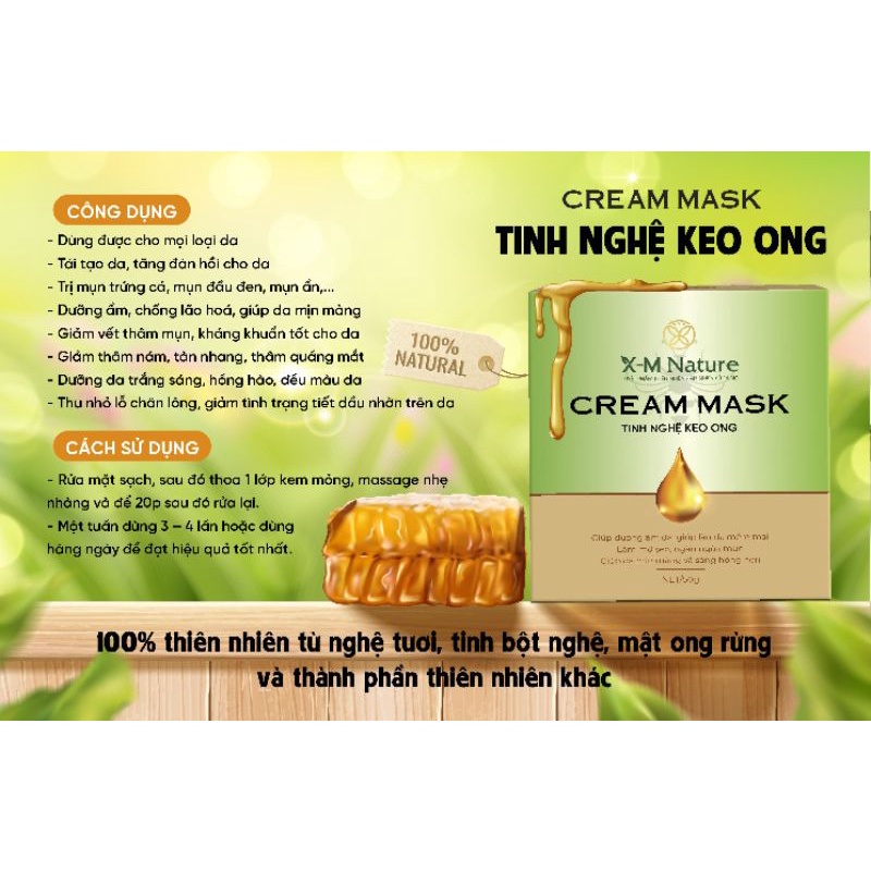 Mặt nạ  nghệ xm Nature  mẫu mới