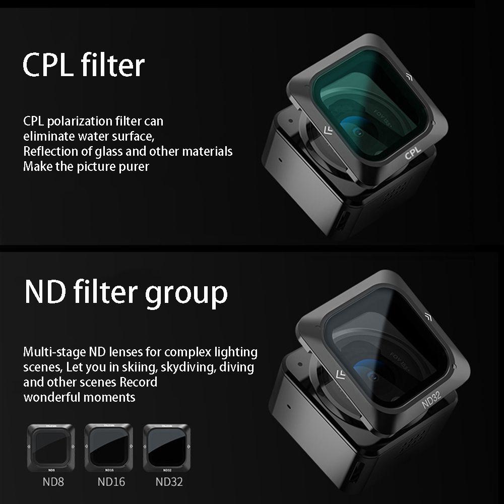 BTLIMER Kính Lọc Bảo Vệ Ống Kính Máy Ảnh Cho DJI Action 2 / 2