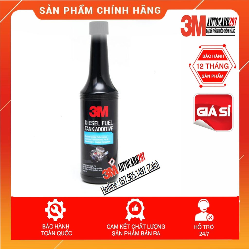 Phụ gia dầu Diesel ô tô 3M 08815💖 250ml💖 3M™ DieseI Fuel Tank Additive💖 3m Autocare297💖