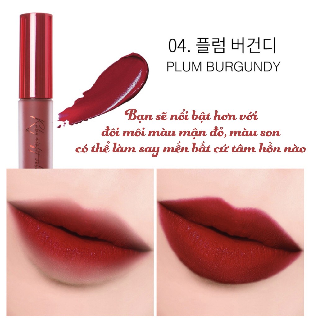 Son kem lì Care:nel Ruby Airfit Velvet Tint 4,5g | BigBuy360 - bigbuy360.vn