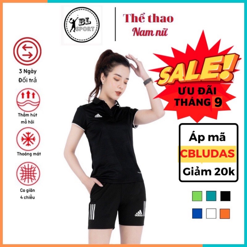 Áo thể thao nữ Adidas thun lạnh ép vân cao cấp, tôn dáng, co giãn 4 chiều, thấm hút mồ hôi, phù hợp cả đi chơi và đi làm