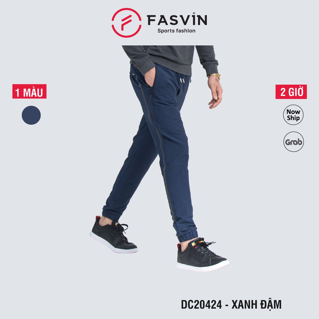 [Mã FAMALLT5 giảm 15% đơn 150K] Quần thể thao nam Fasvin DC20424.7.HN gấu bo vải kaki cao cấp.