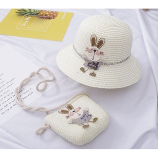 Bộ nón côi đi biển cho bé