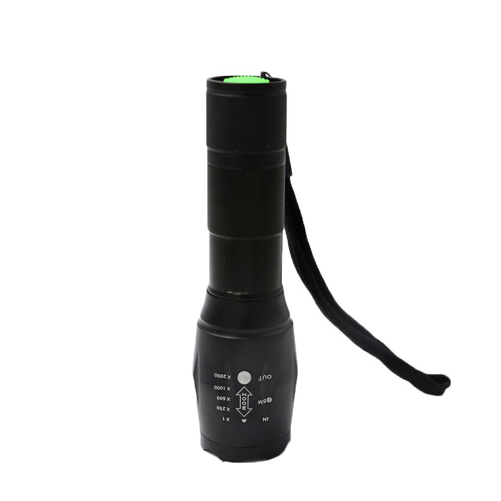 2pcs TureClos T6 LED Flashlight 5-Mode Torch Flashlight Zoomable Waterproof Protable Outdoor Camping Light
