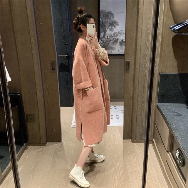 Áo khoác lông dáng dài