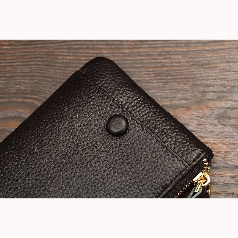 Ví Da Bò Có Ngăn Ngoài Để Điện Thoại