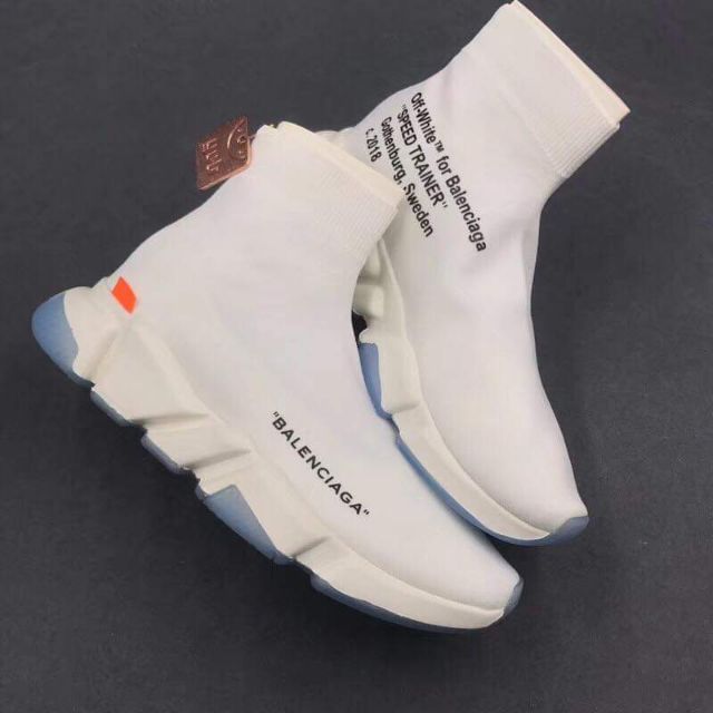 balenciaga speed trainer x off white