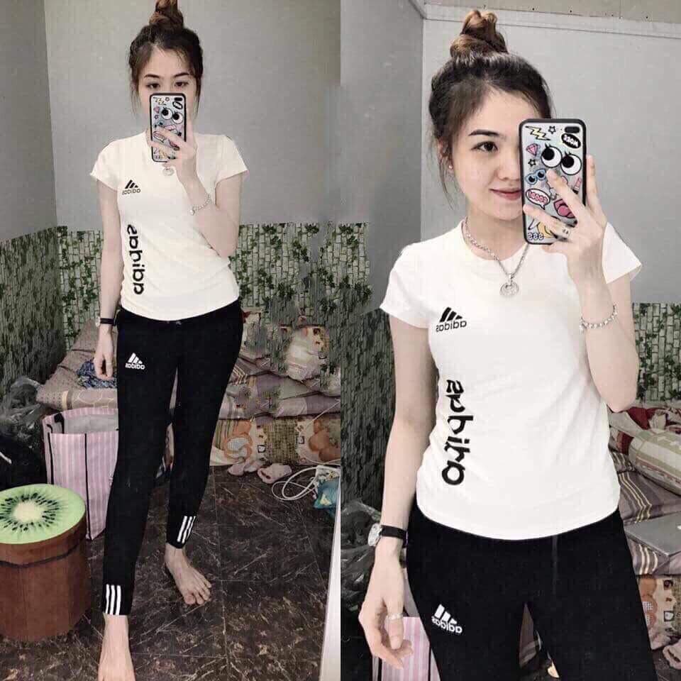 Đồ Bộ Cotton Thể Thao - Logo Thêu - SP Y Hình