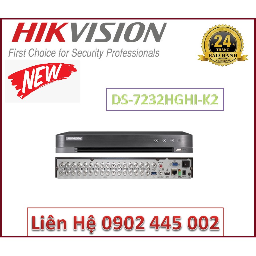 Đầu ghi hình 32 kênh Hikvision DS-7232HGHI-K2